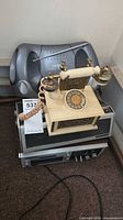 Stack of Insignia boombox, decorative telephone radio, Panasonic 8-track recorder