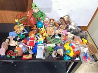 Overall view of piled assortment on table