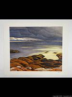 Full view of the lithograph showing bordered print and image composition