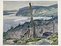 Full-color image of the lithograph showing artwork composition