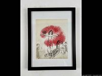 Framed lithograph front view