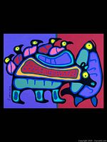 Full view of silkscreen print showing entire design