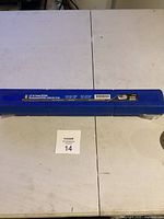 Closed blue plastic case labeled 1/2 Dr. Torque Wrench Power Fixx brand