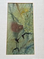 Detail of painting with mat border