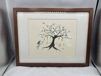 Full frontal view of the framed print showing the entire framed artwork.