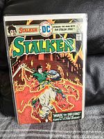 Front cover of the comic book Stalker issue #4, displaying vivid artwork and DC Comics branding.