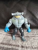 Front view of DC Comics King Shark Hammerhead action figure on textured surface.