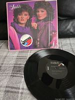 Photo of the album cover showing Wynonna and Naomi Judd on purple background with a sticker.