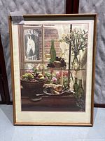 Full view of framed print showing entire artwork and frame.