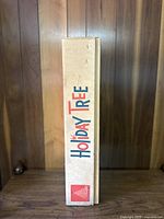 Original corrugated box labeled 'Holiday Tree'