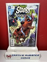 Comic book Scooby Apocalypse #1 Variant D sealed in protective sleeve with backing board.