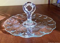 Full view of plate showing Corn Flower cutting and handle