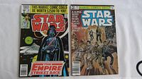 Front covers of two vintage Marvel Star Wars comics featuring The Empire Strikes Back No. 39 and the 50th Collector's Issue.