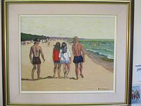 Framed painting front view