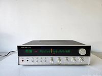 Front view powered on with tuning needle at FM frequencies