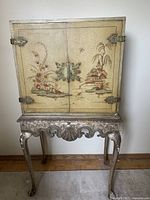 Full-view of cabinet on stand