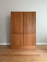 Front view of cabinet with all four doors closed