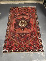 Full view of the rug laid flat