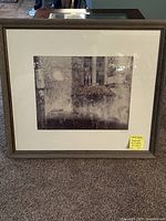 Full front view of the framed artwork showing the textured abstract image.