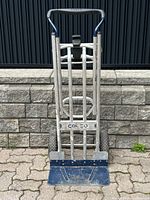 Front view of dolly in two-wheel configuration