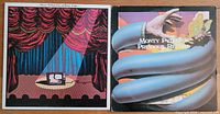 Front covers of two Monty Python albums: 'Live at Drury Lane' on the left and 'Previous Record' on the right.