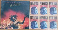 Front cover of the two vinyl albums: Peter Tosh's 'Bush Doctor' on the left and 'Equal Rights' on the right with six repeated square images of Peter Tosh's face.
