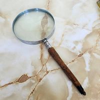 Full view of magnifying glass