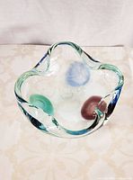 Top view showing shape and colored accents