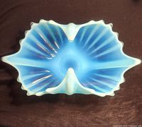 Top view showing full shape and opalescent rim