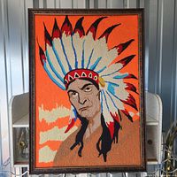 Full framed needlepoint artwork