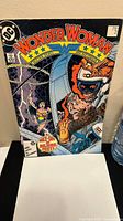 Photo of the front cover of the Wonder Woman comic issue from March 1987, showing the artwork and price.