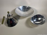 Top-down view showing all three items arranged together