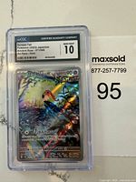 Front of the CGC graded Pokémon card showing Japanese Scream Tail Ancient Roar with holographic effects and Gem Mint 10 grade label