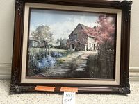 Front view of framed print showing full image and frame details.