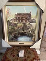 Framed print of "The Thimble Pub" showing full artwork and frame.