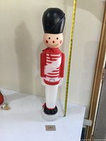 Front view of 31" plastic blow mold soldier