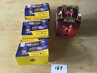 Three Upper Deck Series Two boxes stacked beside one Allure box