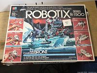Front of Robotix Series R-1500 box showing branding and set imagery