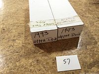 Two labeled card storage boxes marked 1993 Upper Deck