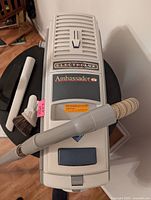 Top view of Electrolux Ambassador canister unit with hose coupling