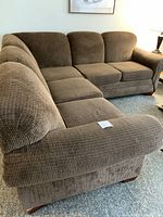 Full view of L-shaped sectional couch showing left and right sides