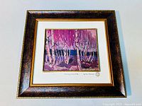 Full view of framed Oilette print showing the entire artwork and frame.