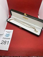 Chain laid in presentation box.