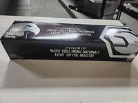 Black Matco Tools branded box with white lettering indicating a 1/24 scale die cast Matco Tools Spring Nationals Event Top Fuel Dragster.