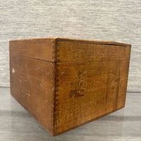 angled exterior view showing dovetail joints and overall form