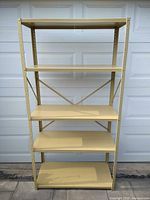 Front view entire shelving unit