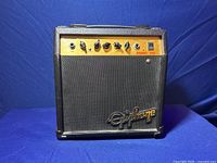 Front view of the Epiphone Studio 105 guitar amplifier showing the speaker grille, control panel with knobs, and Epiphone logo.