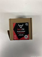 View of the front of the Bullfix plasterboard drywall fixings box showing brand, quantity, and key features.