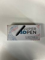 Top view of MYNT3D Super 3D Pen multicolor packaging box showing pen image and logo.