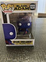 Front view of boxed Funko Pop Atom Smasher #1233